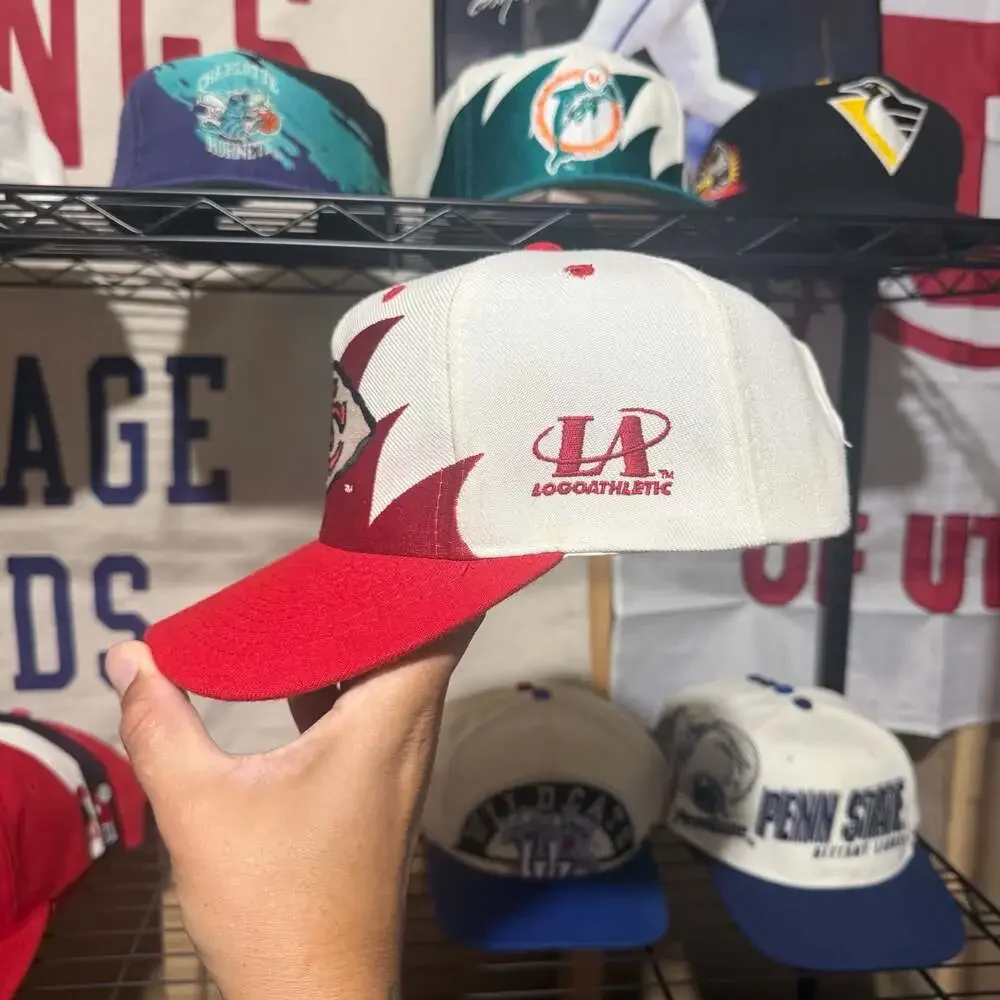 Vintage Logo Athletic Kansas City Chiefs Sharktooth Snapback Hat